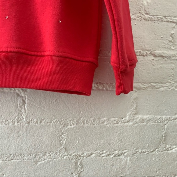 Vintage Embroidered Red Knit Button Up Cardigan Sweater Cozy Comfy Cottage M - Picture 7 of 11